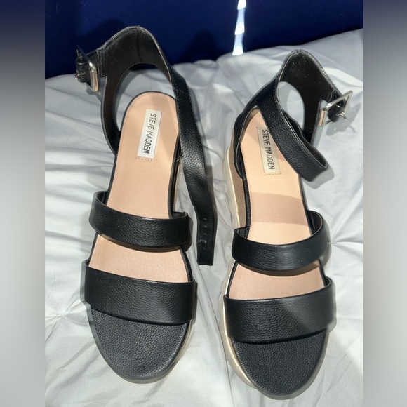 Steve Madden Kirsten Sandals, Black - Picture 1 of 5